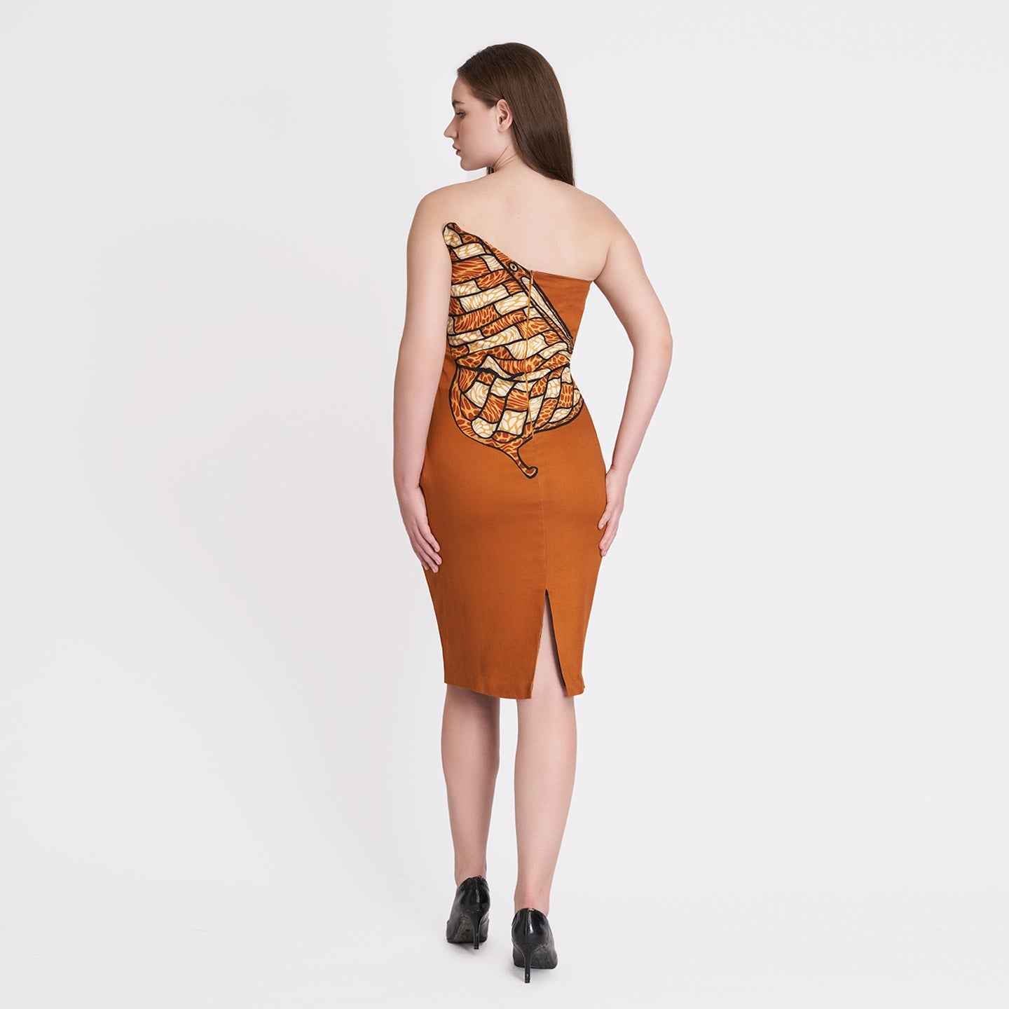 ORGANIC LOTUS SILK BUTTERFLY DRESS