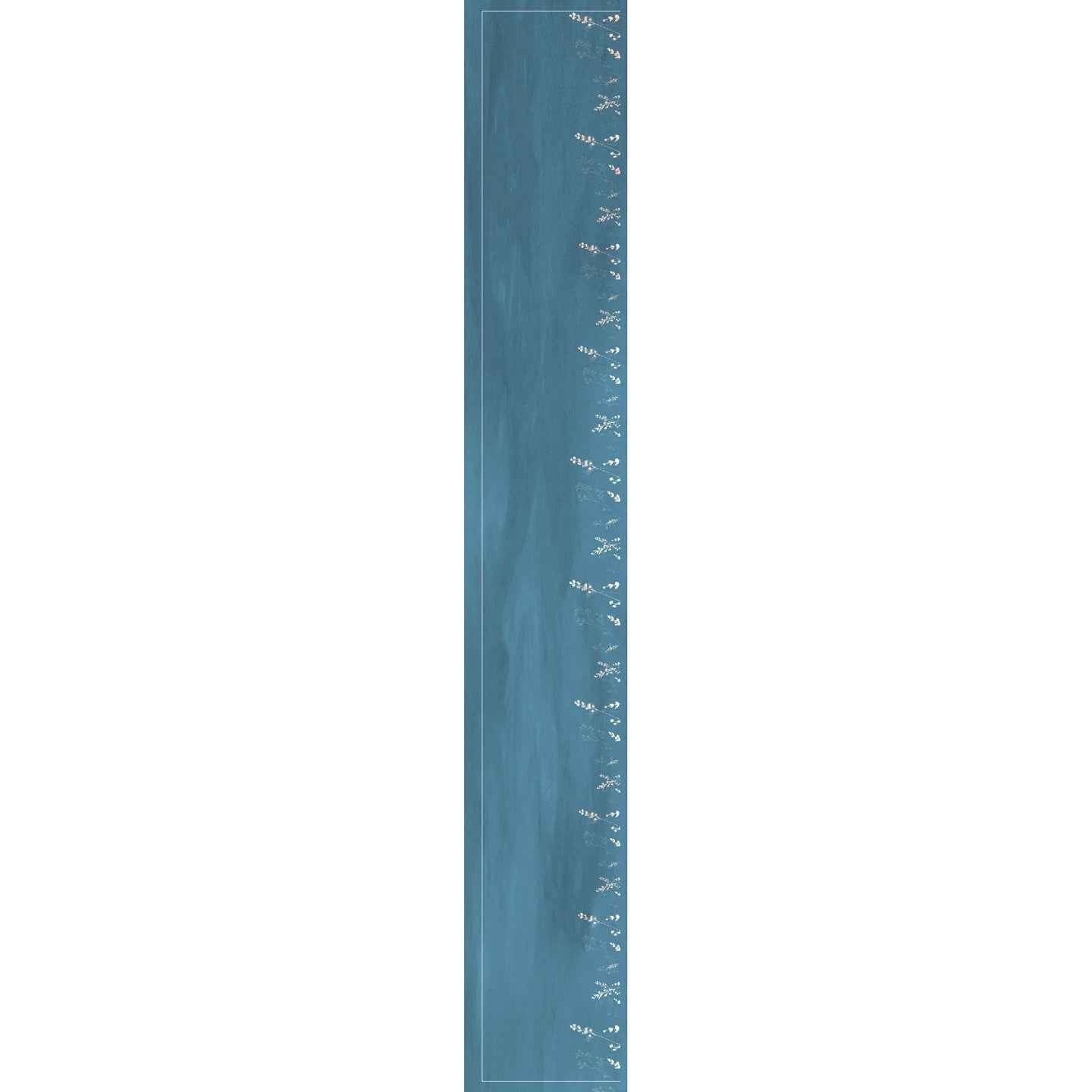 ORGANIC TEAL BLUE SCARF