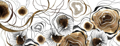 Bryony Brown Printed Organic Rose Petal Fabric Scarf