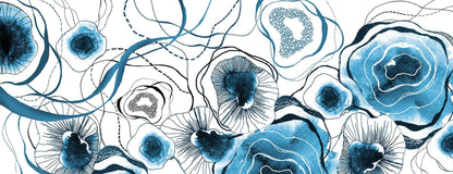 SORREL BLUE ROSE PETAL SCARF