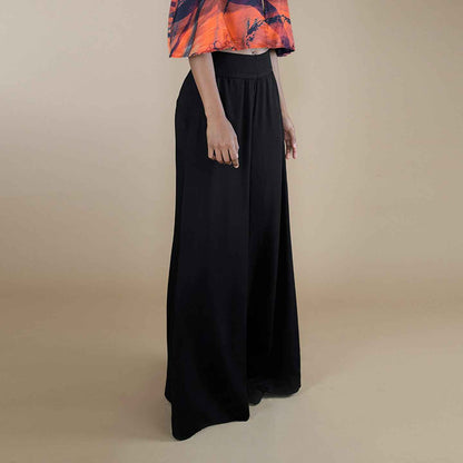 ORGANIC LOTUS FABRIC WOMENS BLACK PANT