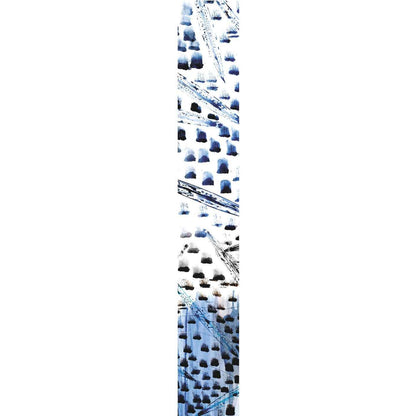 ROSE PETAL DESIGNER BLUE AND WHITE SCARF